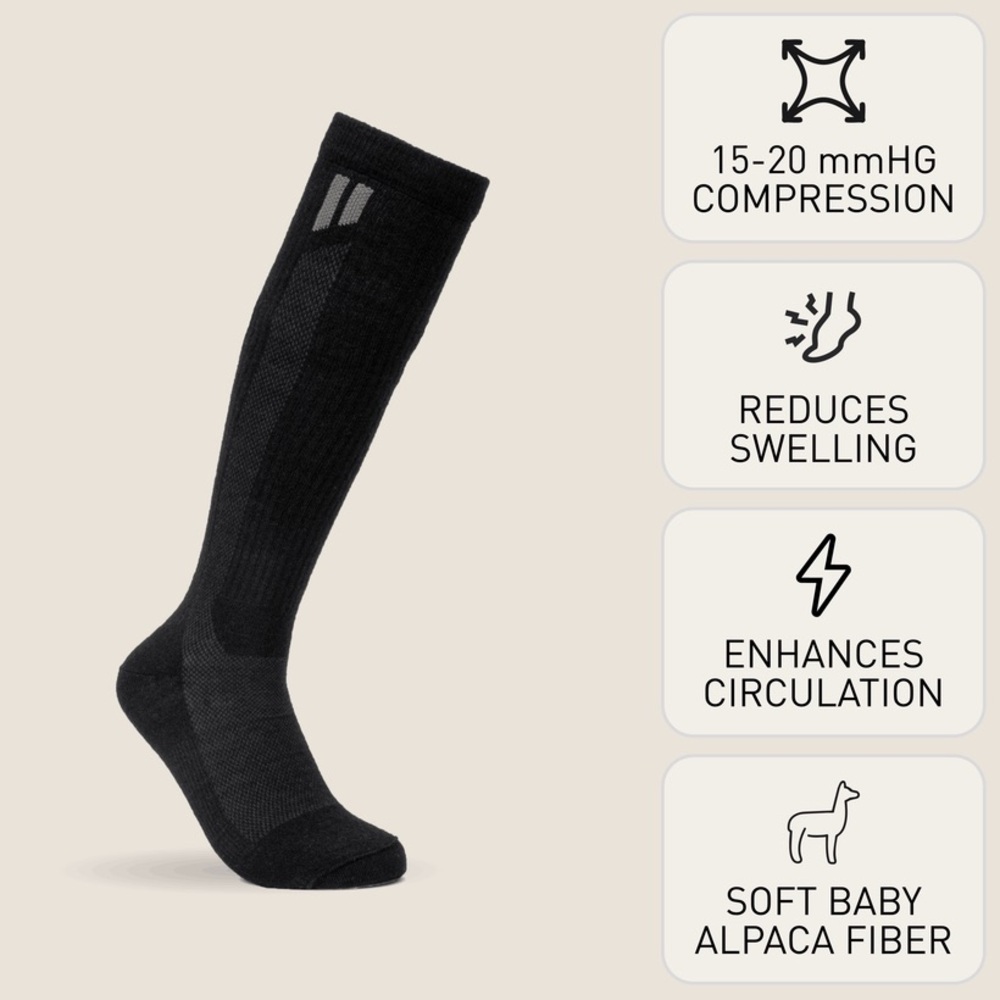 Hollow Black Compression socks